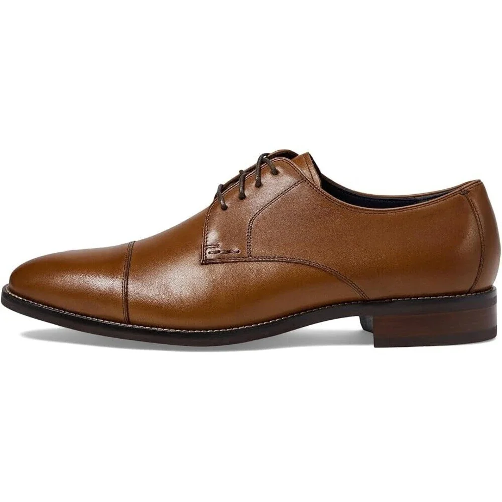 Cole Haan Lenox Hill C11632 Oxfords Men's 9 Brown Cap Toe Dress Shoes ZOGG377